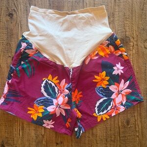 Maternity Floral Women's Shorts “Old Navy” sz 12